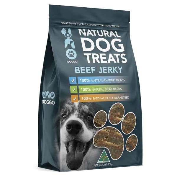 Uno Doggo [25% OFF BUY 1 GET 1 FREE] Uno Doggo Natural Beef Jerky Air Dried Dog Treats 250g [EXP OCT 2020] Dog Food & Treats