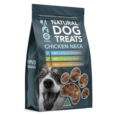 Uno Doggo [25% OFF BUY 1 GET 1 FREE] Uno Doggo Natural Chicken Neck Air Dried Dog Treats 250g [EXP OCT 2020] Dog Food & Treats