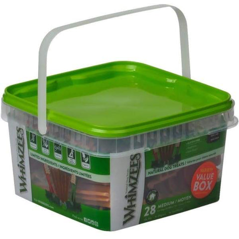 Whimzees Whimzees Variety Value Box Medium Natural Dog Treats 840g Dog Food & Treats