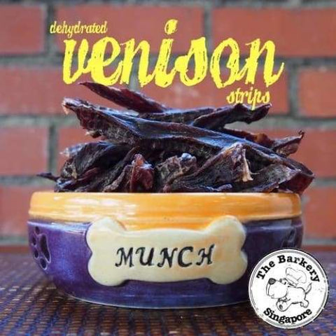The Barkery Singapore The Barkery Venison Strips Dehydrated Dog Treats 40g Dog Food & Treats