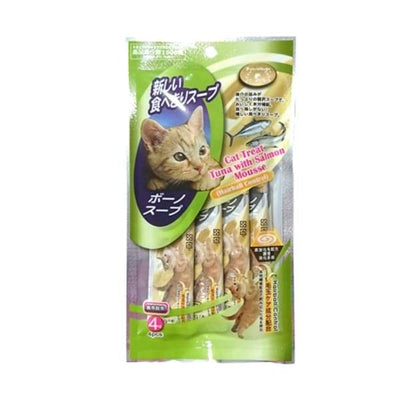 Pet Village Pet Village Tuna with Salmon Mousse (Hairball Control) Cat Treat 56g (14g×4) Cat Food & Treats