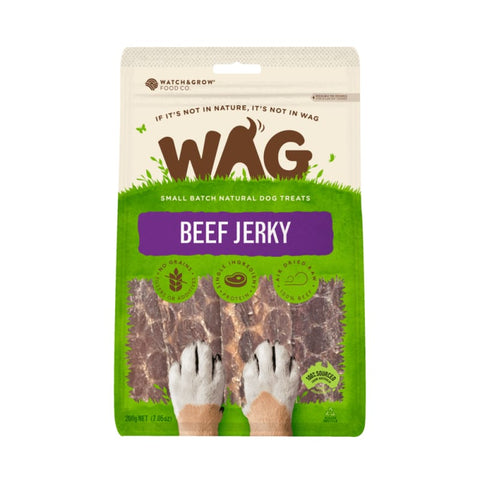 WAG WAG Beef Jerky Air Dried Dog Treats 200g Dog Food & Treats