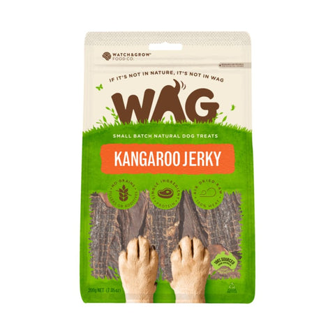 WAG WAG Kangaroo Jerky Air Dried Dog Treats 200g Dog Food & Treats