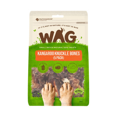 WAG WAG Kangaroo Knuckle Bone Air Dried Dog Treats 5 Pieces Dog Food & Treats