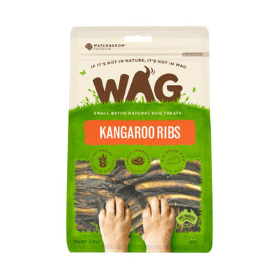 WAG WAG Kangaroo Ribs Air Dried Dog Treats 200g Dog Food & Treats