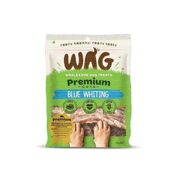 WAG [$19.90 OFF*] WAG Premium Blue Whiting Dried Dog Treats 50g Dog Food & Treats