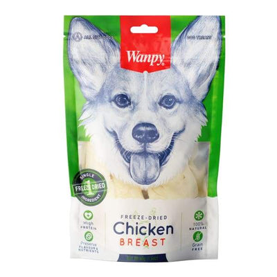 Wanpy [SPECIAL 5 for $19] Wanpy Chicken Breast Freeze Dried Dog Treats 40g Dog Food & Treats