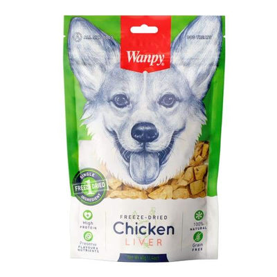 Wanpy [SPECIAL 5 for $19] Wanpy Chicken Liver Freeze Dried Dog Treats 40g Dog Food & Treats