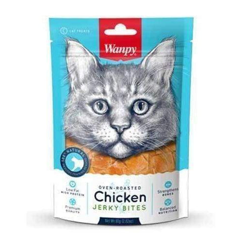 Wanpy Wanpy Oven-Roasted Chicken Bites Cat Treats 80g Cat Food & Treats