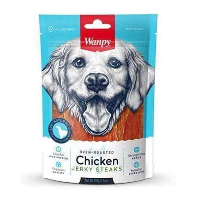 Wanpy Wanpy Oven-Roasted Chicken Steaks Dog Treats 100g Dog Food & Treats