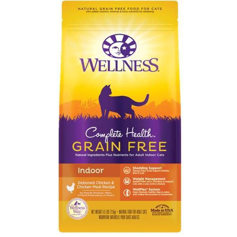 Wellness Wellness Complete Health Grain-Free Indoor Deboned Chicken & Chicken Meal Dry Cat Food Cat Food & Treats