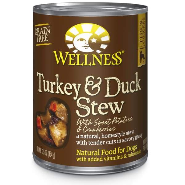 Wellness [20% OFF] Wellness Complete Health Grain-free Turkey & Duck Stew with Sweet Potatoes & Cranberries Canned Dog Food 354g Dog Food & 