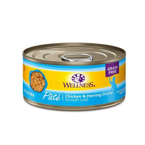 Wellness [20% OFF*] Wellness Complete Health Pate Chicken & Herring Canned Cat Food 156g Cat Food & Treats