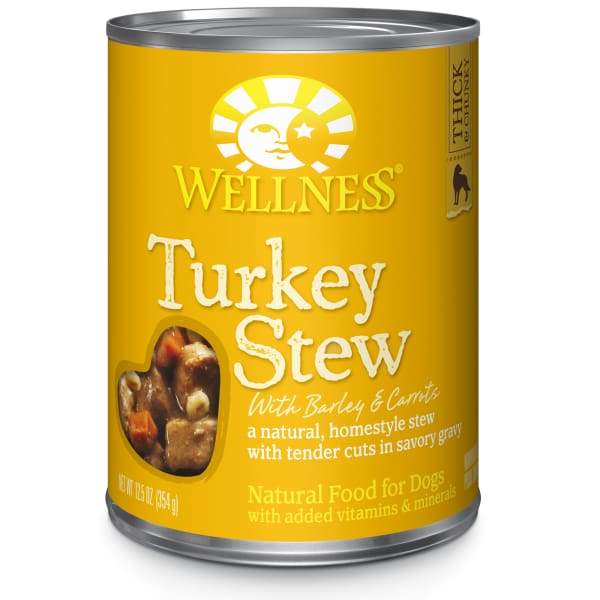 Wellness [20% OFF] Wellness Complete Health Turkey Stew with Barley & Carrots Canned Dog Food 354g Dog Food & Treats