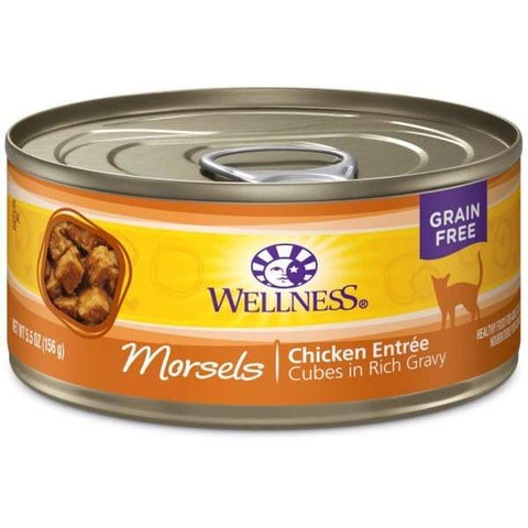 Wellness Wellness Complete Health Morsels Cubed Chicken Entree Canned Cat Food 156g Cat Food & Treats