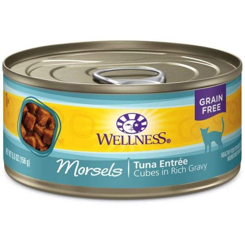 Wellness Wellness Complete Health Morsels Cubed Tuna Entree Canned Cat Food 156g Cat Food & Treats