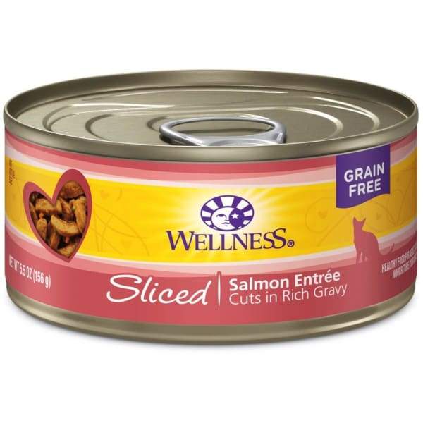 Wellness Wellness Complete Health Sliced Salmon Entree Canned Cat Food 156g Cat Food & Treats