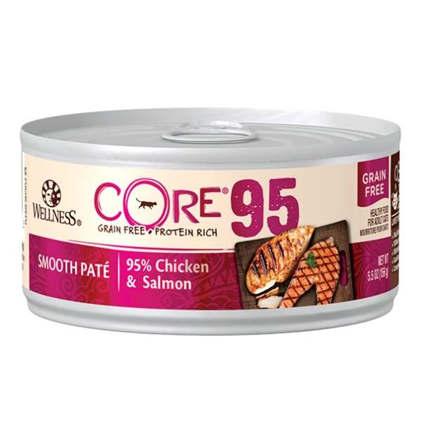 Wellness [20% OFF*] Wellness Core 95 Pate Chicken & Salmon Grain-free Canned Cat Food 156g Cat Food & Treats