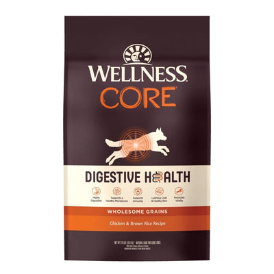 Wellness [LIMITED-TIME 30% OFF] Wellness Core Digestive Health Chicken & Brown Rice Recipe Dry Dog Food (2 Sizes) Dog Food & Treats