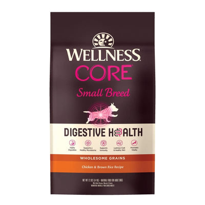 Wellness [LIMITED-TIME 30% OFF] Wellness Core Digestive Health Small Breed Chicken & Brown Rice Recipe Dry Dog Food (2 Sizes) Dog Food & 