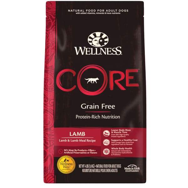 Wellness [20% OFF + FREE FOOD & TREATS*] Wellness Core Grain-free Lamb Formula Dry Dog Food Dog Food & Treats