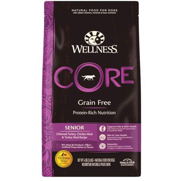 Wellness [20% OFF + FREE FOOD & TREATS*] Wellness Core Grain-free Senior Dry Dog Food Dog Food & Treats