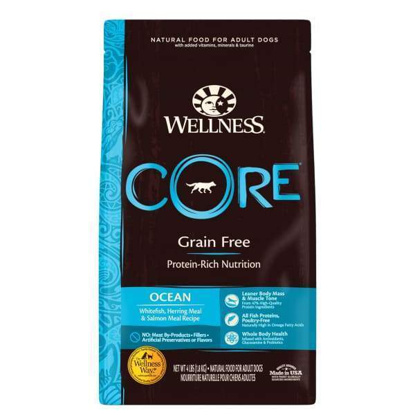 Wellness [20% OFF + FREE FOOD & TREATS*] Wellness CORE Grain-Free Ocean Formula Dry Dog Food Dog Food & Treats