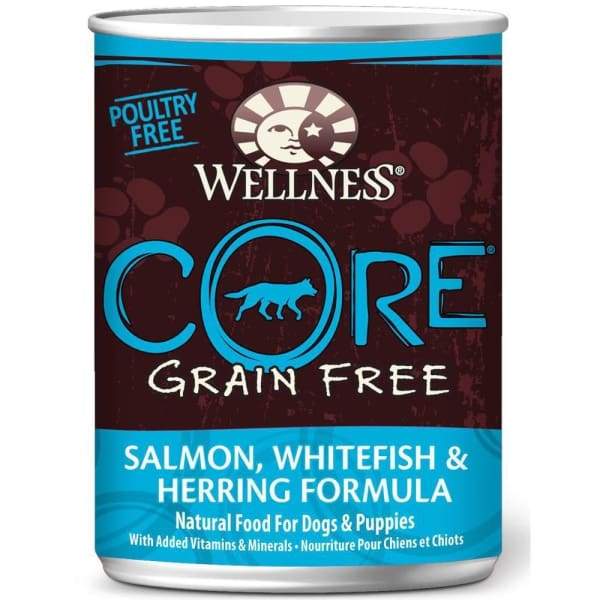 Wellness [20% OFF*] Wellness CORE Grain-Free Salmon Whitefish & Herring Canned Dog Food 354g Dog Food & Treats