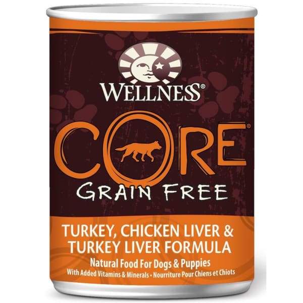 Wellness [20% OFF*] Wellness CORE Grain-Free Turkey Chicken Liver & Turkey Liver Canned Dog Food 354g Dog Food & Treats