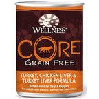 Wellness [20% OFF*] Wellness CORE Grain-Free Turkey Chicken Liver & Turkey Liver Canned Dog Food 354g Dog Food & Treats
