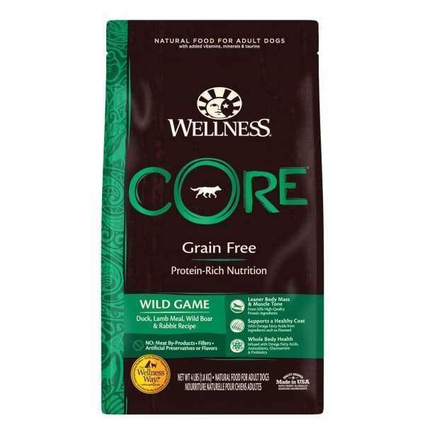 Wellness [20% OFF + FREE FOOD & TREATS*] Wellness Core Grain-Free Wild Game Formula Dry Dog Food Dog Food & Treats