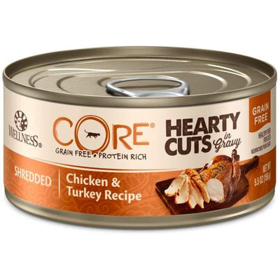 Wellness [20% OFF] Wellness CORE Hearty Cuts Shredded Chicken & Turkey Canned Cat Food 156g Cat Food & Treats