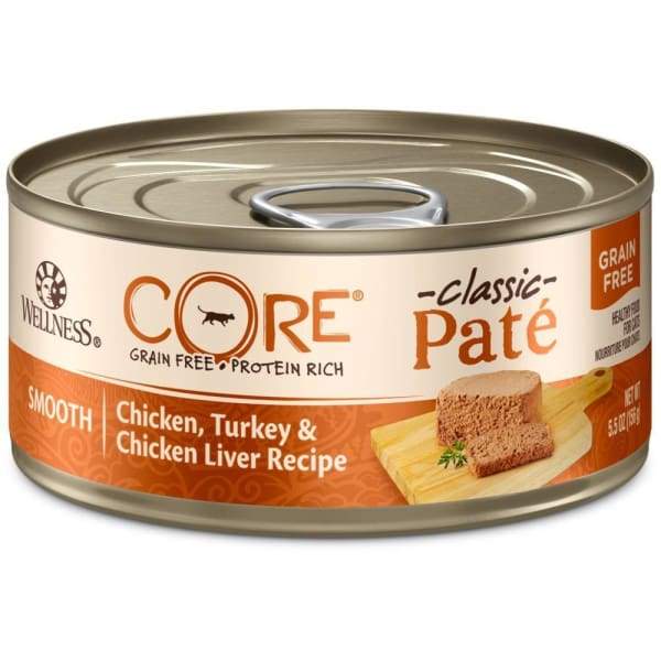 Wellness [20% OFF] Wellness CORE Pâté Chicken Turkey & Chicken Liver Canned Cat Food 155g Cat Food & Treats
