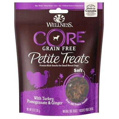 Wellness Wellness CORE Petite Treats Soft Mini Bites Turkey Pomegranate & Ginger Dog Treats 170g Dog Food & Treats