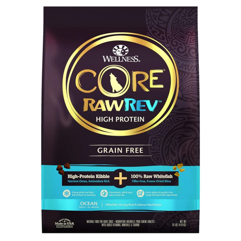 Wellness [LIMITED-TIME 30% OFF] Wellness Core RawRev Ocean + 100% Raw Fish Dry Dog Food (3 Sizes) Dog Food & Treats