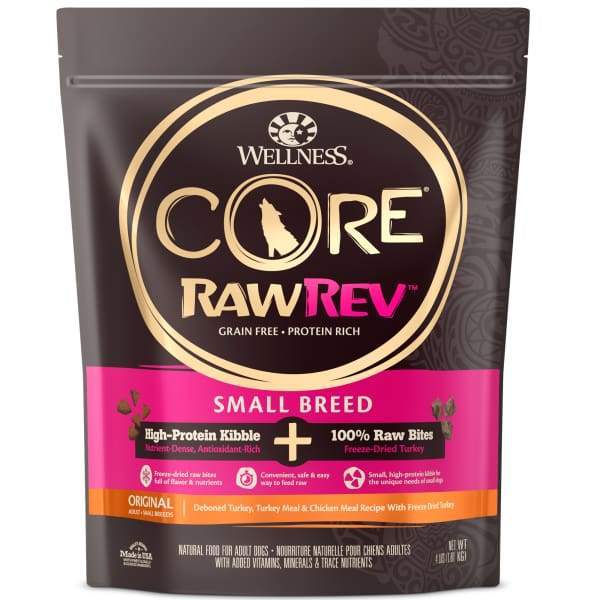 Wellness [20% OFF + FREE FOOD*] Wellness CORE RawRev Small Breed + 100% Raw Turkey Dry Dog Food Dog Food & Treats