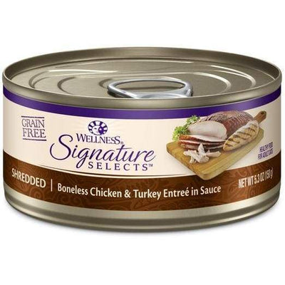 Wellness [20% OFF*] Wellness CORE Signature Selects Shredded Chicken & Turkey Canned Cat Food 5.3oz Cat Food & Treats