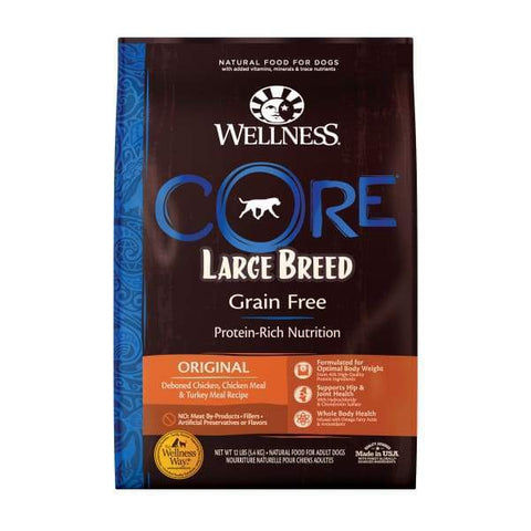 Wellness [20% OFF + FREE FOOD & TREATS] Wellness Core Large Breed Grain-free Original Dry Dog Food Dog Food & Treats
