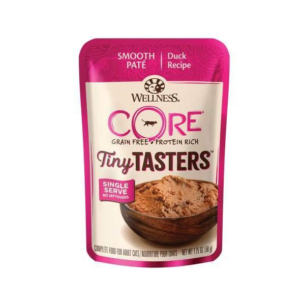 Wellness [Buy 4 with 25% OFF] Wellness Core Tiny Tasters Grain-free Duck Wet Cat Food 1.75oz Cat Food & Treats