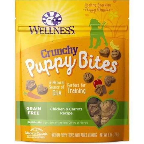Wellness Wellness Puppy Bites Crunchy Chicken & Carrots Recipe Dog Treats 6oz Dog Food & Treats