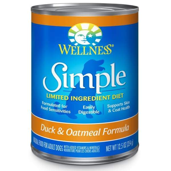 Wellness [20% OFF*] Wellness Simple Limited-Ingredient Duck & Oatmeal Canned Dog Food 354g Dog Food & Treats