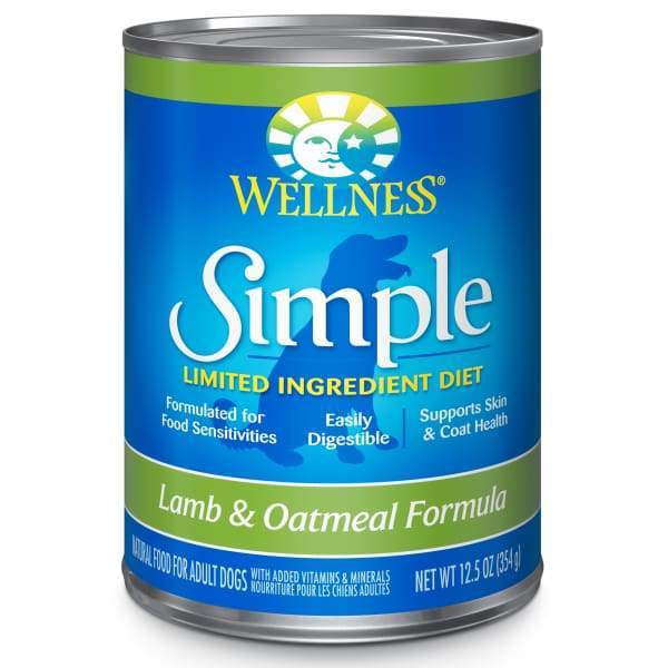 Wellness [20% OFF*] Wellness Simple Limited Ingredient Lamb & Oatmeal Canned Dog Food 354g Dog Food & Treats