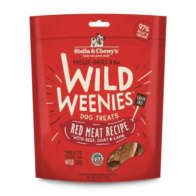 Stella & Chewy’s Stella & Chewy’s Wild Weenies Red Meat Freeze Dried Raw Dog Treats 3.25oz Dog Food & Treats