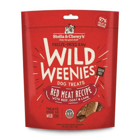 Stella & Chewy’s Stella & Chewy’s Wild Weenies Red Meat Freeze Dried Raw Dog Treats 3.25oz Dog Food & Treats