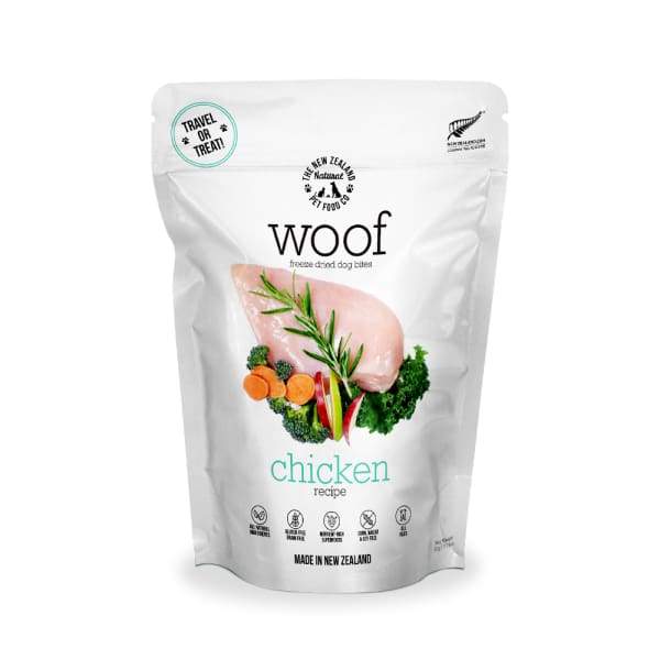 Woof [2 for $19] WOOF Chicken Freeze Dried Raw Dog Treats 50g Dog Food & Treats