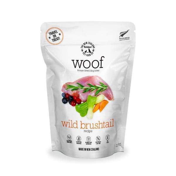 Woof [2 for $19] WOOF Wild Brushtail Freeze Dried Raw Dog Treats 50g Dog Food & Treats