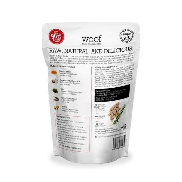 Woof [2 for $19] WOOF Wild Venison Freeze Dried Raw Dog Treats 50g Dog Food & Treats