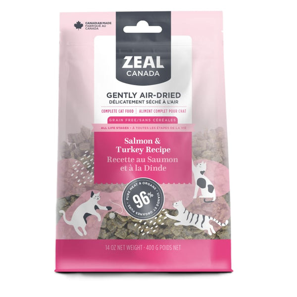 Zeal Canada [LIMITED-TIME 30% OFF] Zeal Canada Salmon & Turkey Recipe Air Dried Cat Food 400g Cat Food & Treats