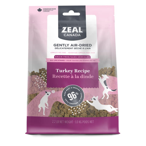 Zeal Canada [LIMITED-TIME 30% OFF] Zeal Canada Turkey Recipe Air Dried Dog Food (2 Sizes) Dog Food & Treats