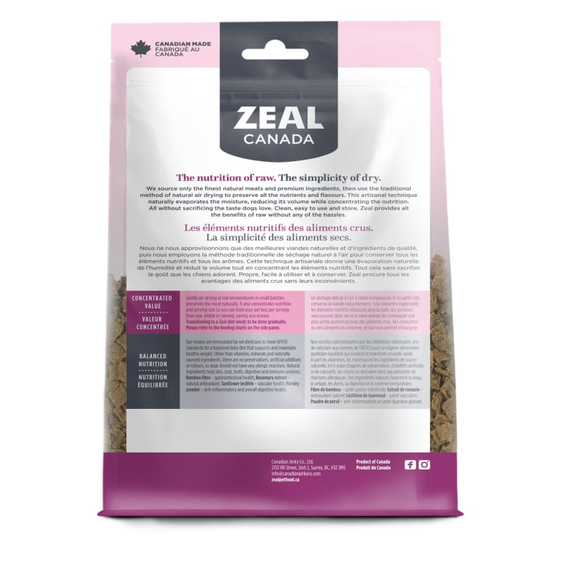 Zeal Canada [LIMITED-TIME 30% OFF] Zeal Canada Turkey Recipe Air Dried Dog Food (2 Sizes) Dog Food & Treats